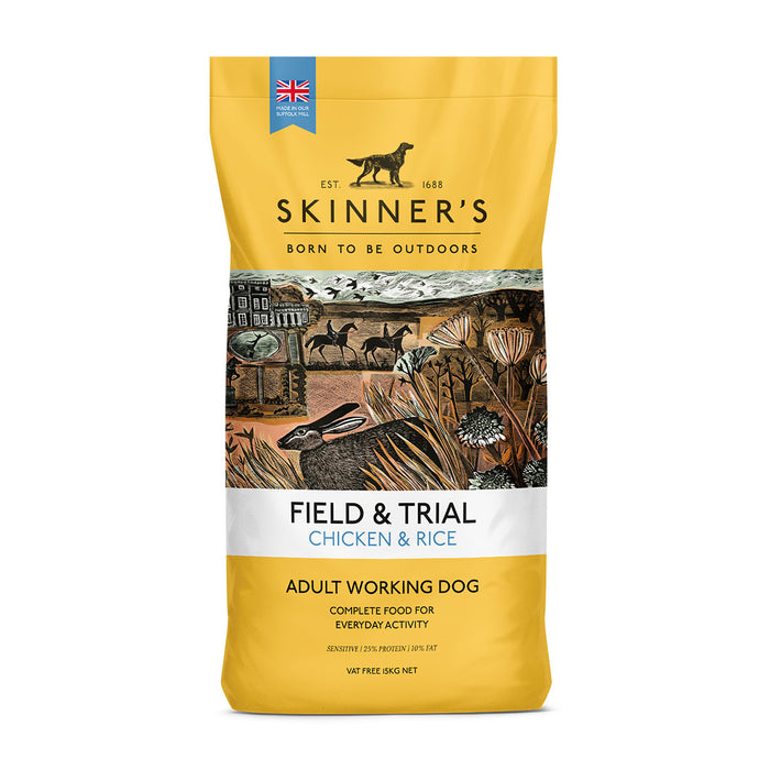 [Clearance Sale] Skinner's Field & Trial Chicken & Rice Adut Working Dry Dog Food 15kg