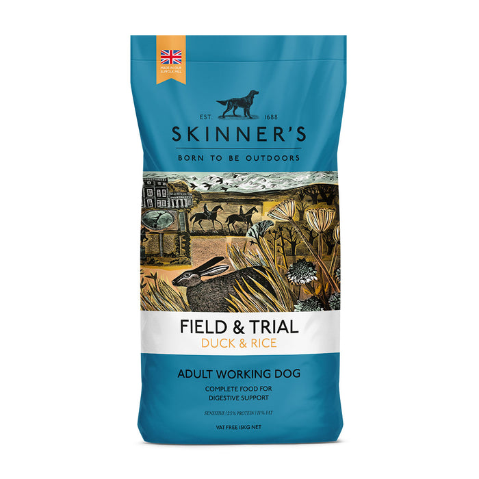 Skinner's Field & Trial Duck & Rice Adut Working Dry Dog Food