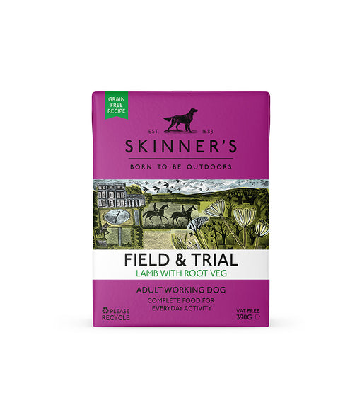 Skinner's Field & Trial Lamb with Root Adult Working Wet Dog Food 390g