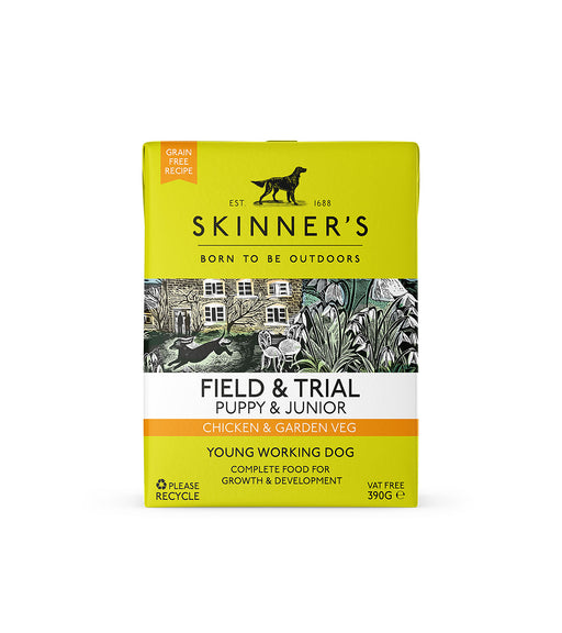Skinner's Field & Trial Chicken & Garden Puppy & Junior Wet Dog Food 390g