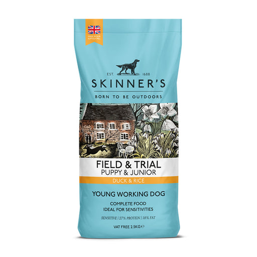 Skinner's Field & Trial Duck & Rice Puppy & Junior Working Dry Dog Food 15kg