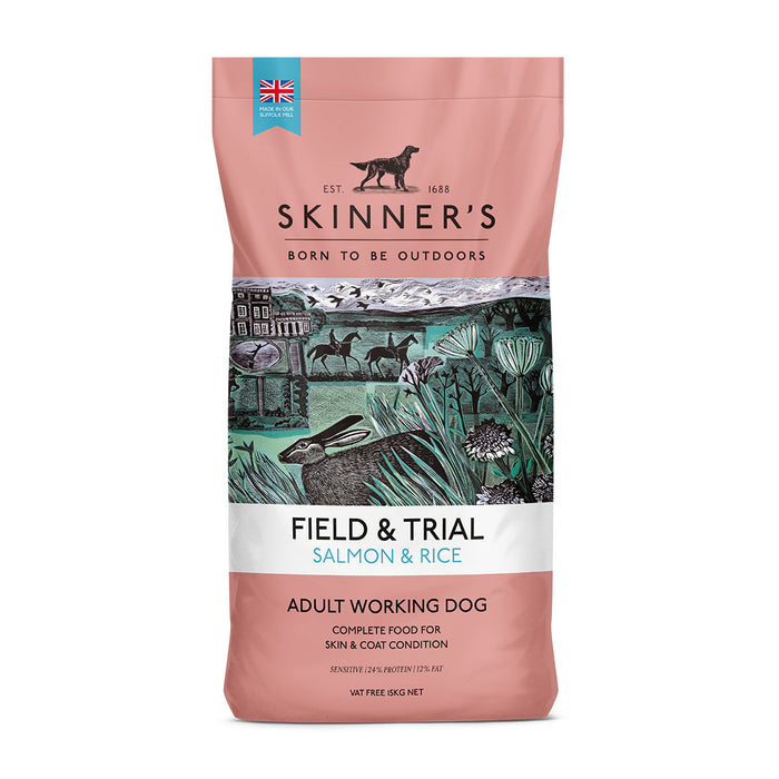 Skinner's Field & Trial Salmon & Rice Adut Working Dry Dog Food