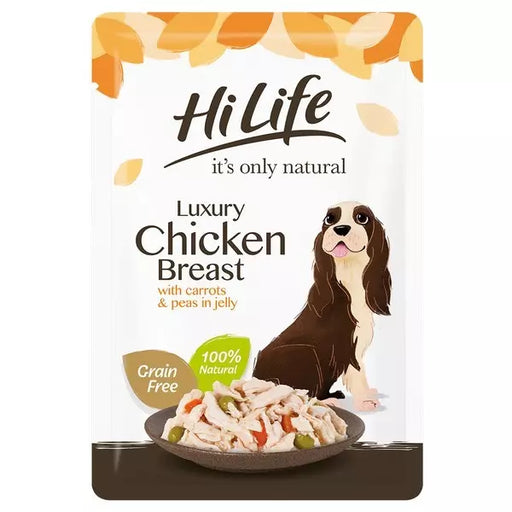 HiLife It's Only Natural Luxury Chicken with Carrots & Peas Wet Dog Food 100g
