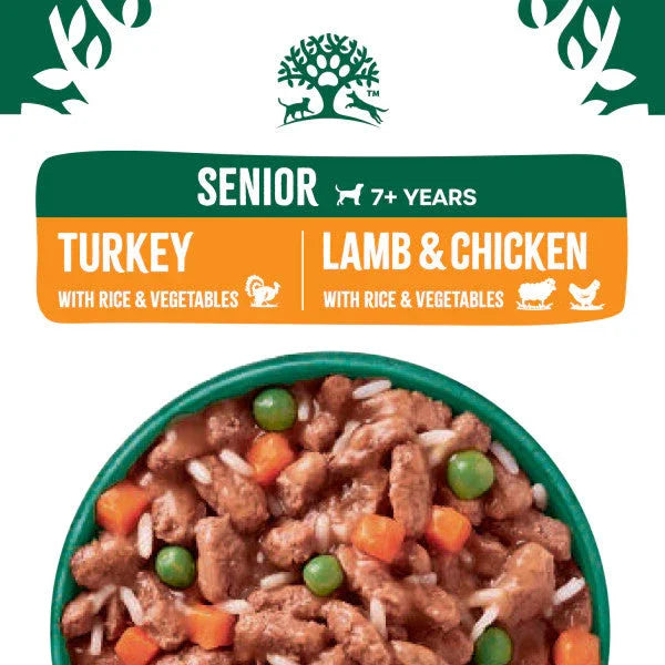 James Wellbeloved Senior Turkey/Lamb & Chicken in Gravy Wet Dog Food 48 x 90g