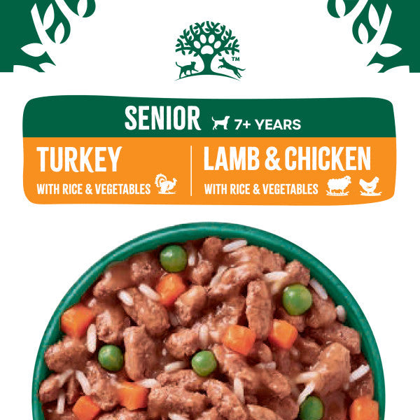 James Wellbeloved Senior Turkey/Lamb & Chicken in Gravy Wet Dog Food 48 x 100g