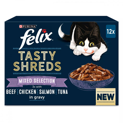 Felix Adult Tasty Shreds Mixed Selection Wet Cat Food