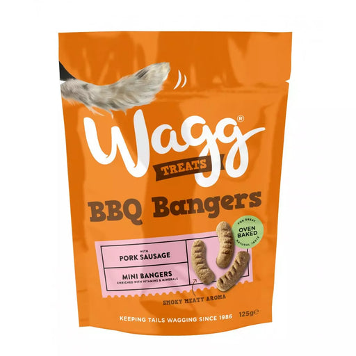Wagg BBQ Banger Mini Bangers with Pork Sausage Dog Treats 125g