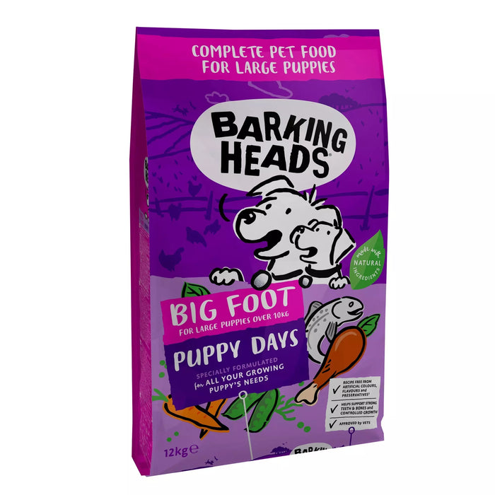Barking Heads Big Foot Puppy Days Large Dry Dog Food 12kg