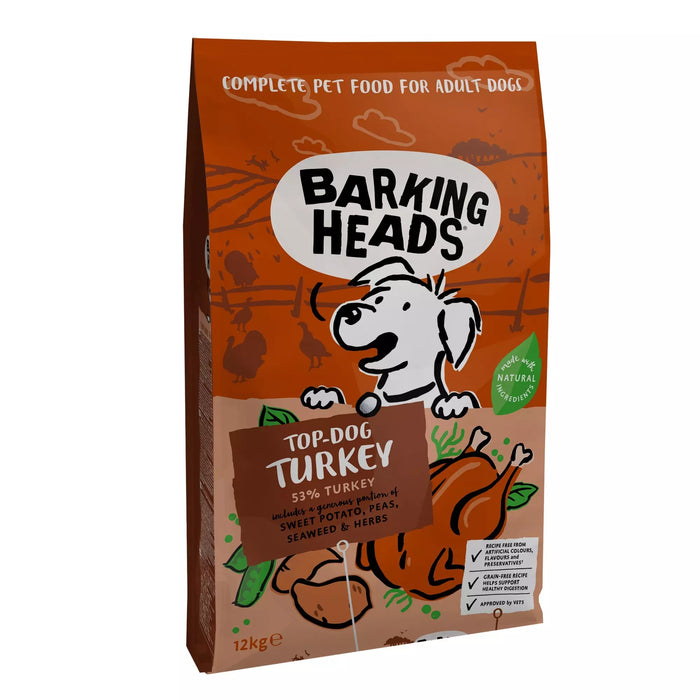 Barking Heads Top Dog Turkey Adult Dry Dog Food