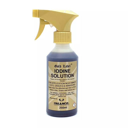 Trilanco Gold Label Iodine Solution Equine Spray