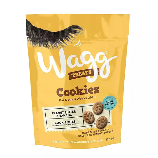 Wagg Cookie Bites with Peanut Butter & Banana Dog Treats 125g