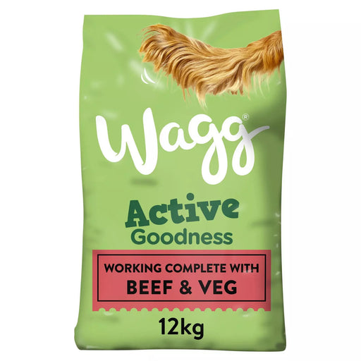 Wagg Active Goodness with Beef & Vegetables Dry Dog Food 12kg