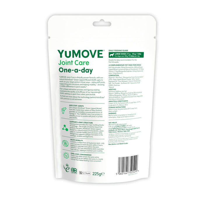 YuMOVE Joint Care One-a-day For Large Dogs 30 Tasty Bites