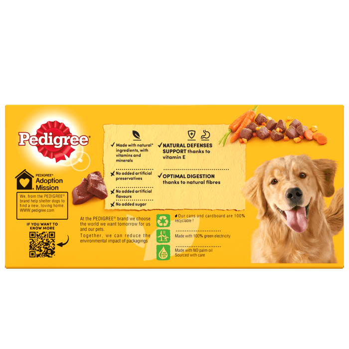 Pedigree Chunks in Jelly Adult Wet Dog Food 6 x 400g