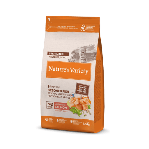 Nature's Variety Original No Grain Sterelized Salmon Dry Cat Food 1.25kg