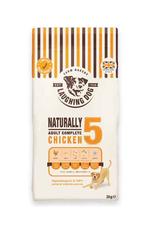 Laughing Dog Naturally 5 Adult Complete Chicken Dry Dog Food 12kg