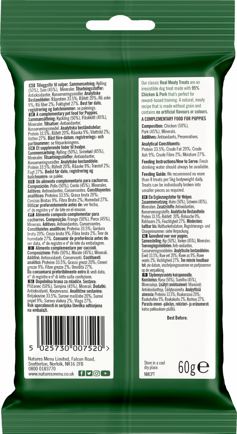 Natures Menu Original with Chicken Puppy Dog Treats