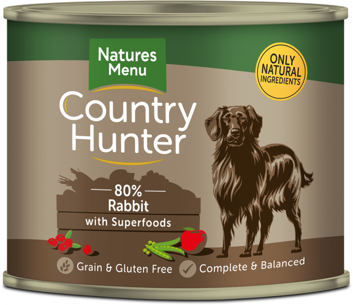 Natures Menu Country Hunter Rabbit with Superfoods Wet Dog Food