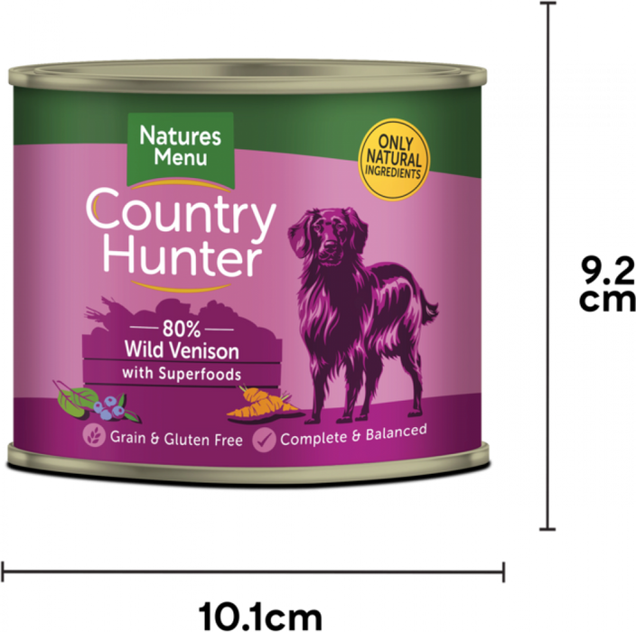 Natures Menu Country Hunter Venison with Superfoods Wet Dog Food