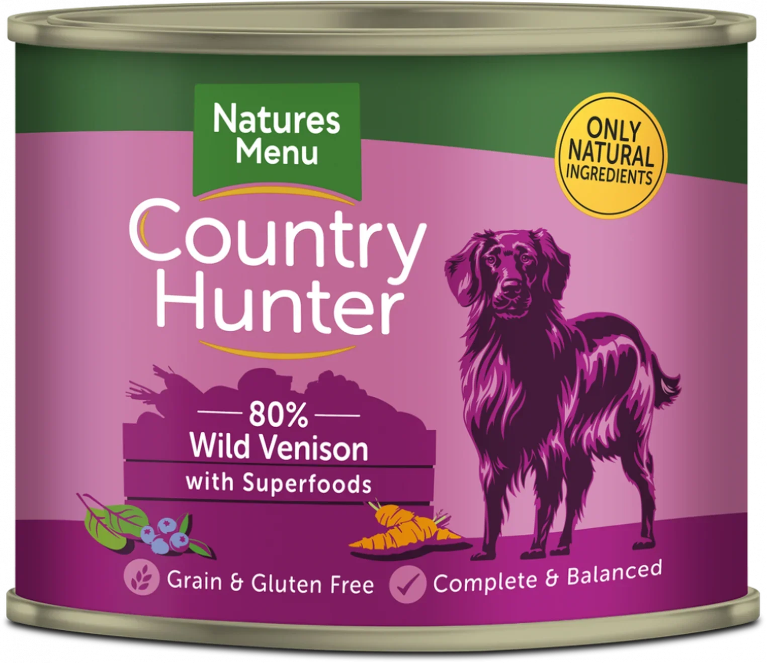 Natures Menu Country Hunter Venison with Superfoods Wet Dog Food