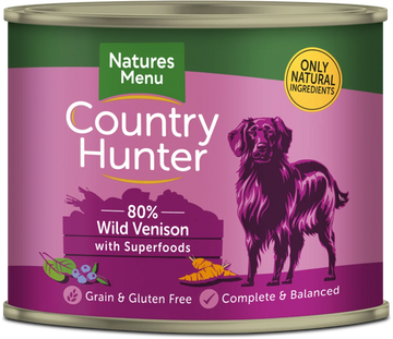 Natures Menu Country Hunter Venison with Superfoods Wet Dog Food