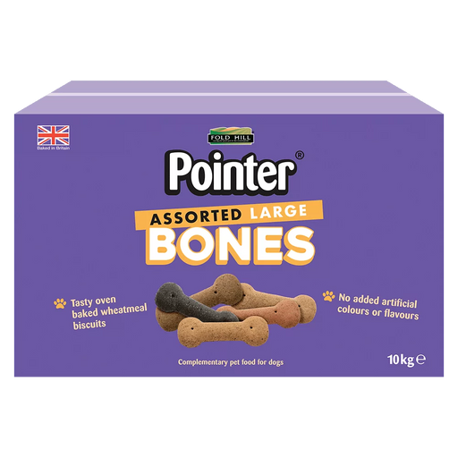 Pointer Assorted Large Bones Dog Treats 10kg