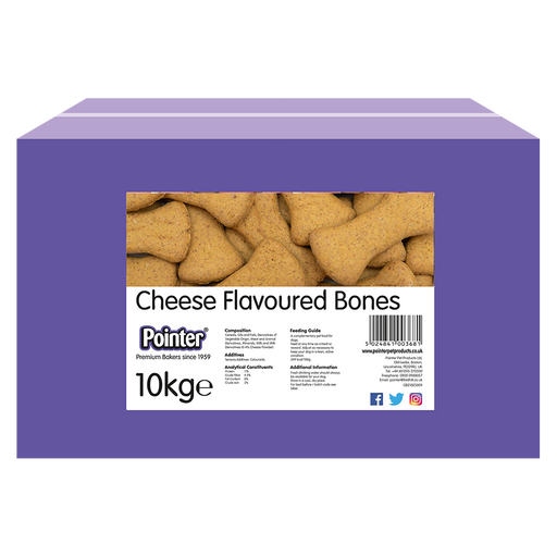 Pointer Cheese Flavoured Bones Dog Treats 10kg
