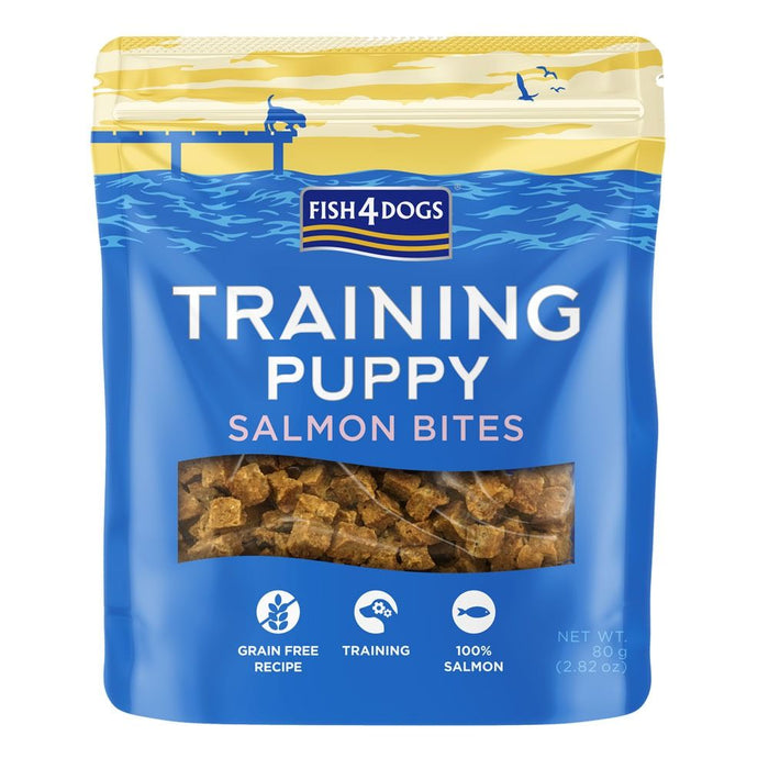 Fish4Dogs Puppy Salmon Bites Dog Treats 80g