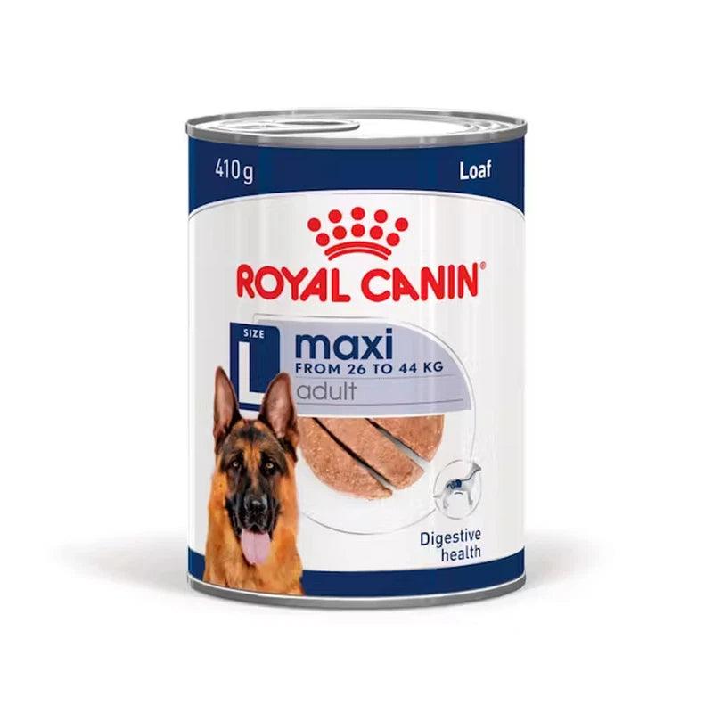 Royal Canin Maxi Adult Wet Dog Food In Loaf Cans 12 x 410g