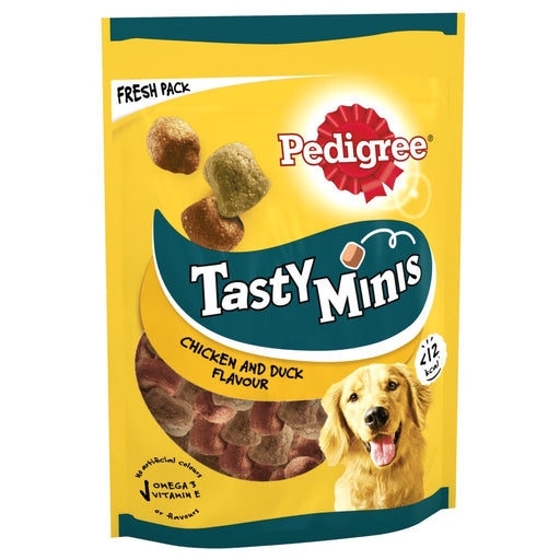 Pedigree Tasty Minis Chewy Chunks with Chicken & Duck Dog Treats 130g