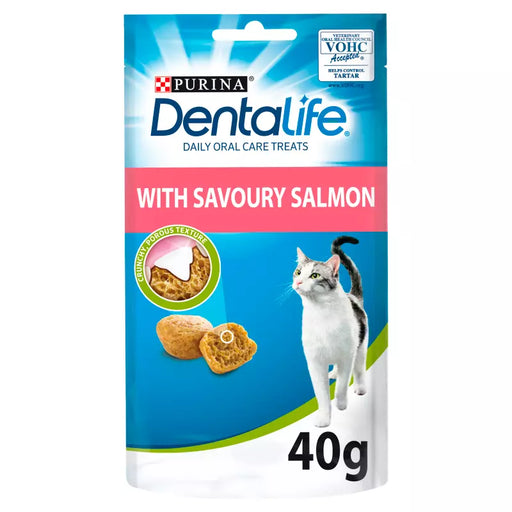 Dentalife Dental Salmon Cat Treats 40g