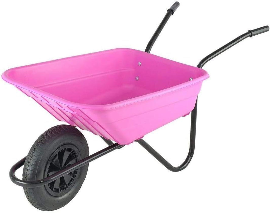 Walsall Wheelbarrows Barrows in a Box Shire Pneumatic Pink 90L
