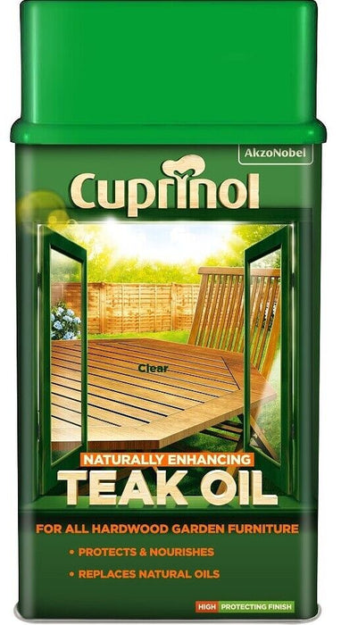 Cuprinol Naturally Enhancing Teak Oil Clear 1L