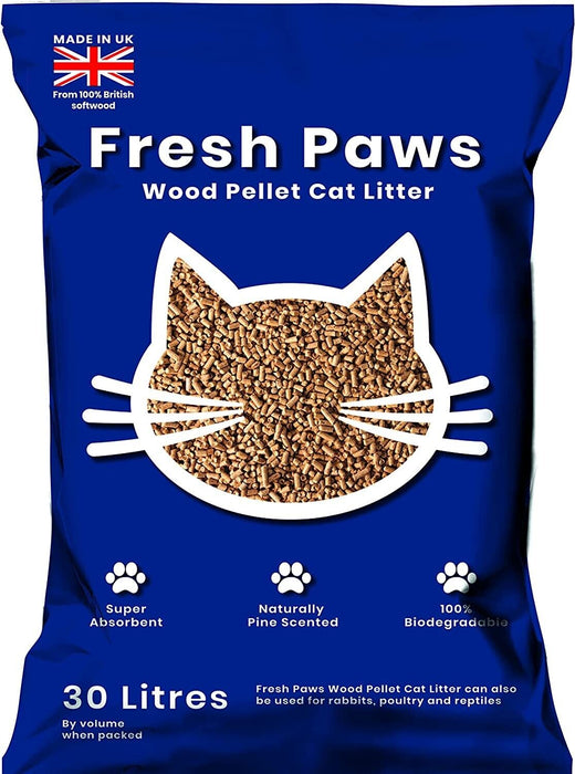 Fresh Paws Wood Pellet Cat Litter