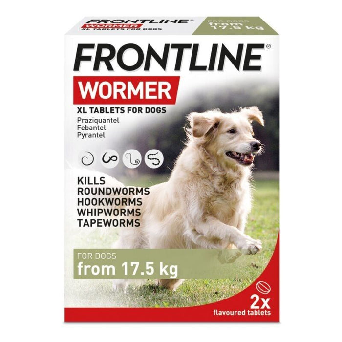 Frontline Wormer Treatment Large/XLarge Dog (over 17kg) - 2 Tablets