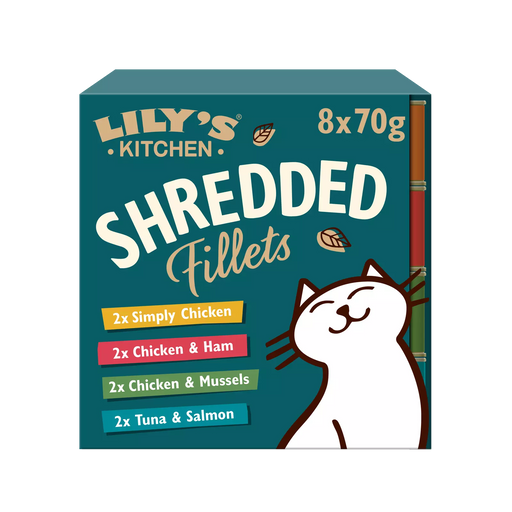 Lily's Kitchen Shredded Fillets Wet Cat Food Multipack 8 x 70g