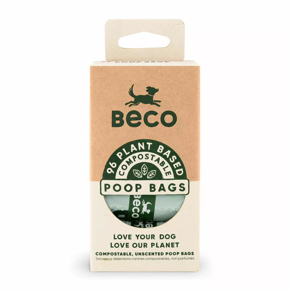 Beco Home Compostable Poop Bags Unscented 96 Pack