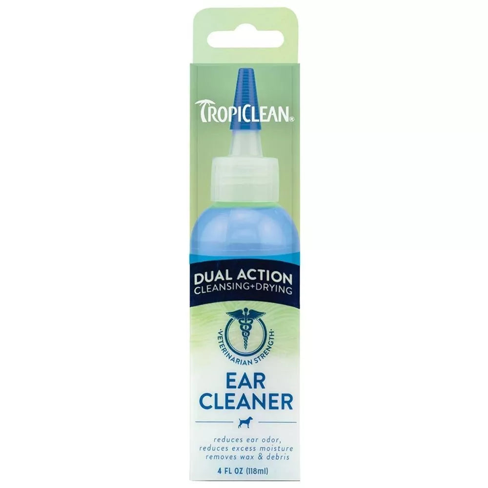 TropiClean Dual Action Cleansing & Drying Ear Care 118ml