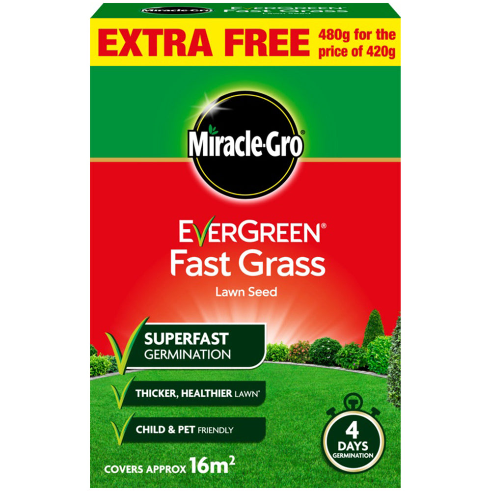 Miracle-Gro EverGreen Fast Grass Lawn Seed 16m²