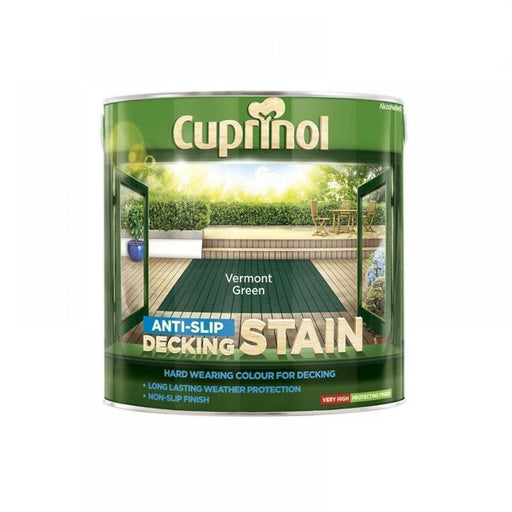 Cuprinol Anti-Slip Decking Stain Vermont Green 2.5L