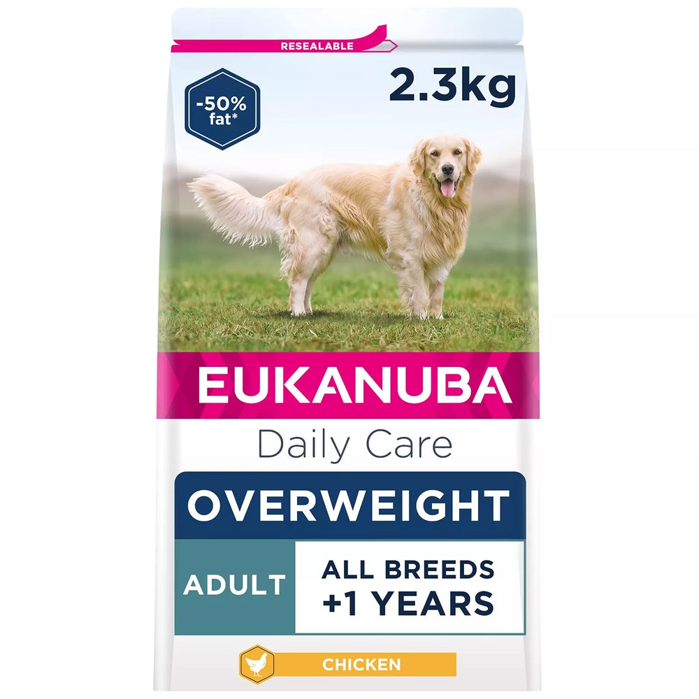 Eukanuba Daily Care Adult Overweight Chicken All Breed Dry Dog Food 2.3kg