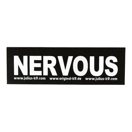Trixie Julius-K9 Attachable Labels Nervous L 2 Pack (160 x 50 mm)
