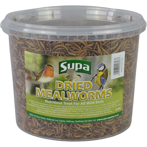 Supa Dried Mealworms Bird Food 3L