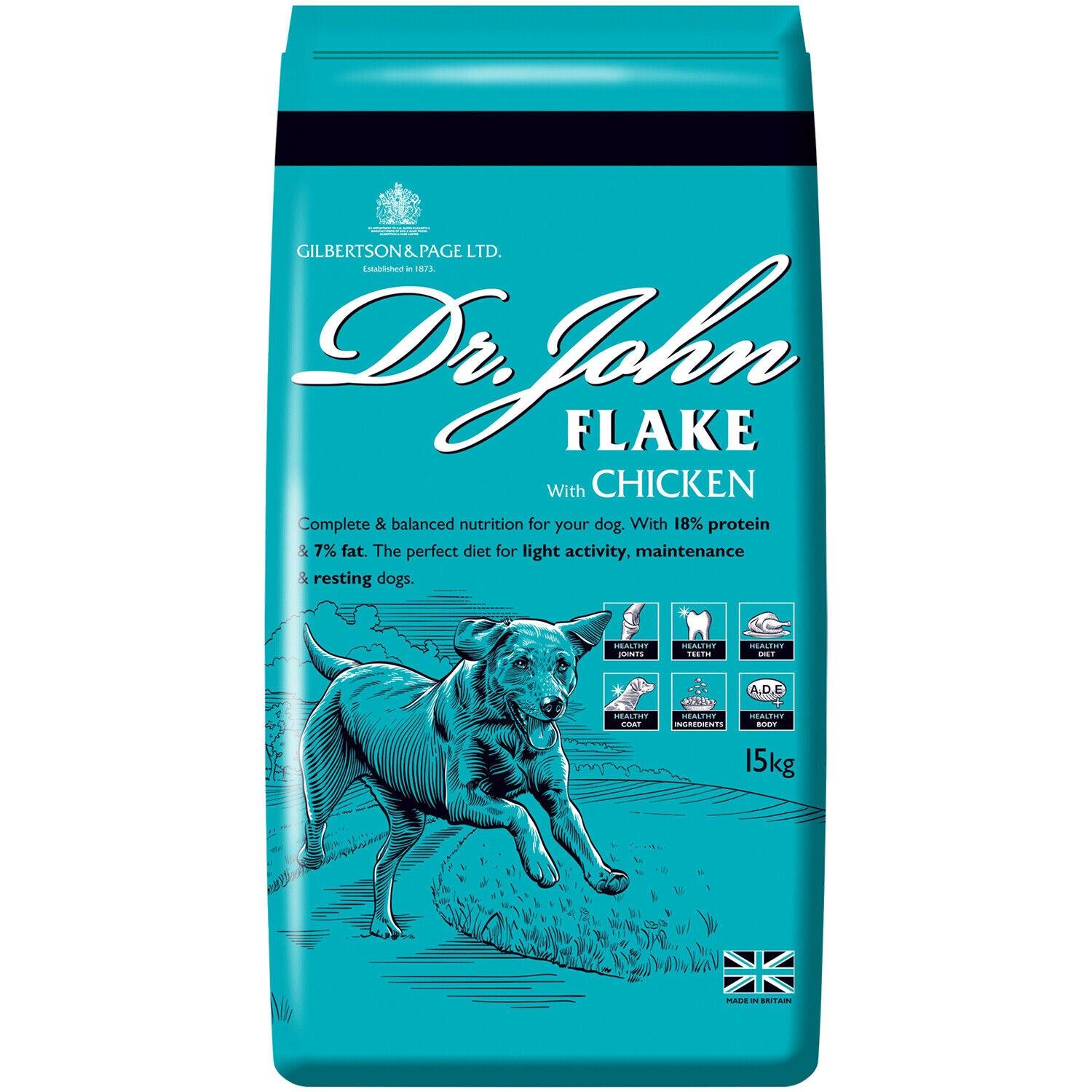 Dr John Flake with Chicken Dry Dog Food 15kg