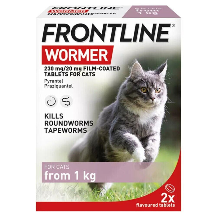 Frontline Wormer Treatment Cat - 2 Tablets