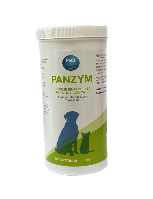 Pet’s Relief Panzym Pancreatic Enzyme Supplement Powder for Cats and Dogs