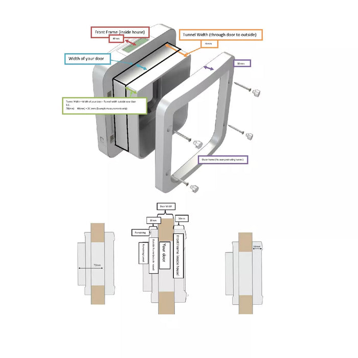 Sure Petcare SureFlap Microchip Cat Flap Connect White