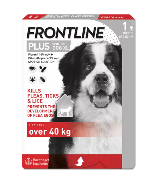 Frontline Plus Spot On for X Large Dog (40+kg) - 1 pack