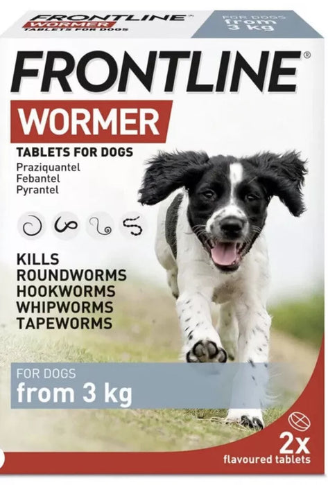 Frontline Wormer Treatment Small/Medium Dog (3-17kg) - 2 Tablets