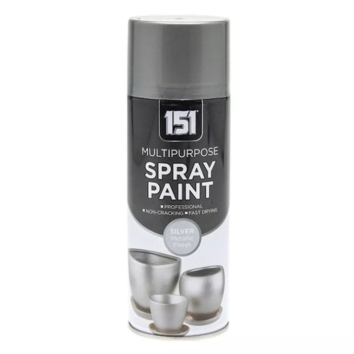 151 Multi-Purpose Silver Metallic Paint Spray 400 ml